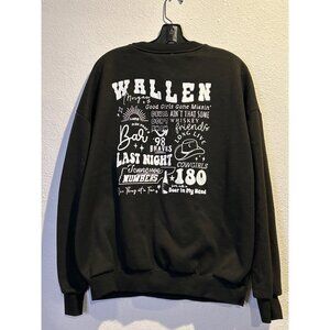 Morgan Wallen Crew SweatShirt XL Black One Night At A Time World Tour Graphic